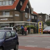 Ongeval Fiets contra auto Piethein Plein Noordwijk
